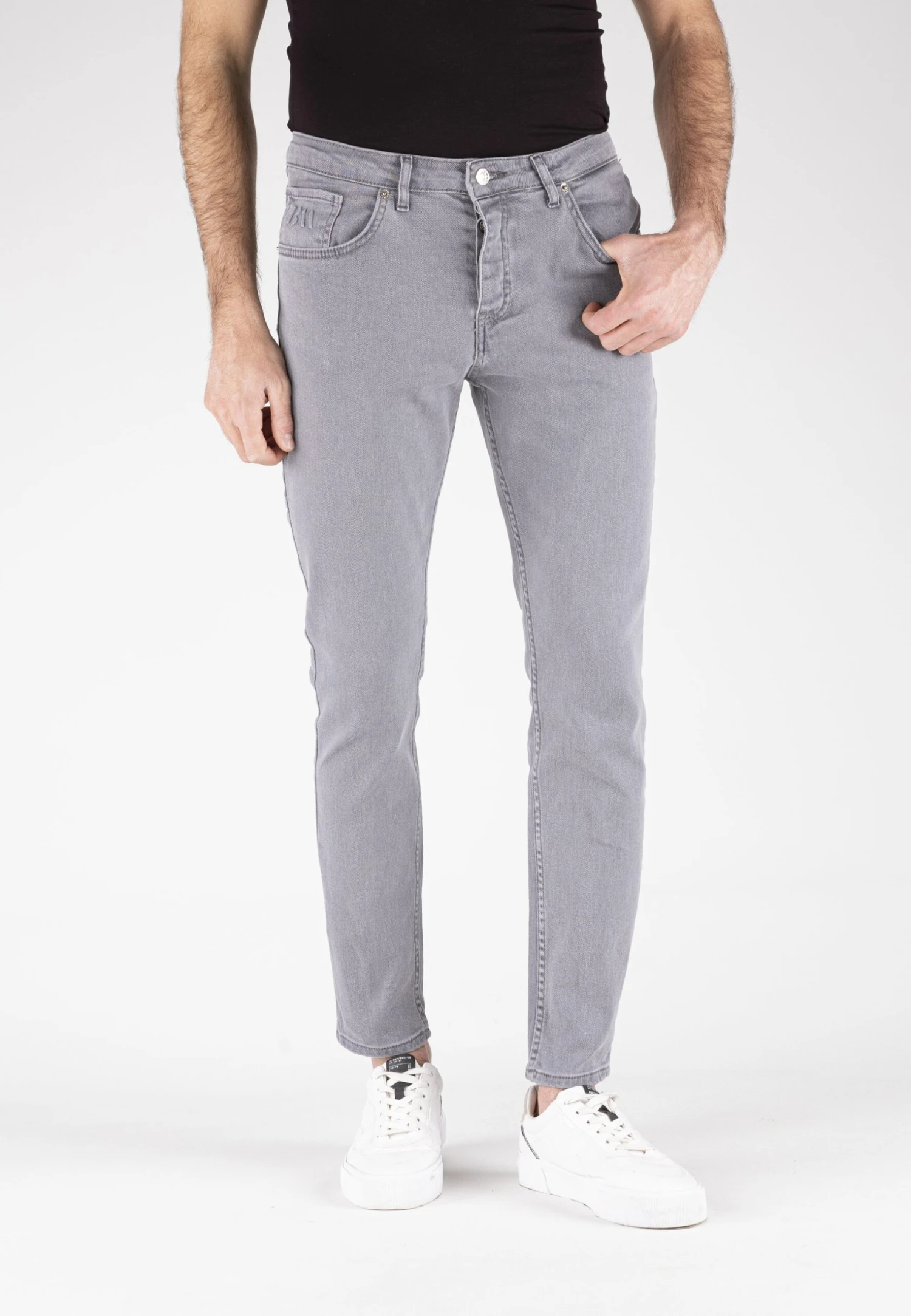 Thomas - Slim Fit Jeans - Anthracite Grey 3 Thomas - Slim Fit Jeans - Anthracite Grey