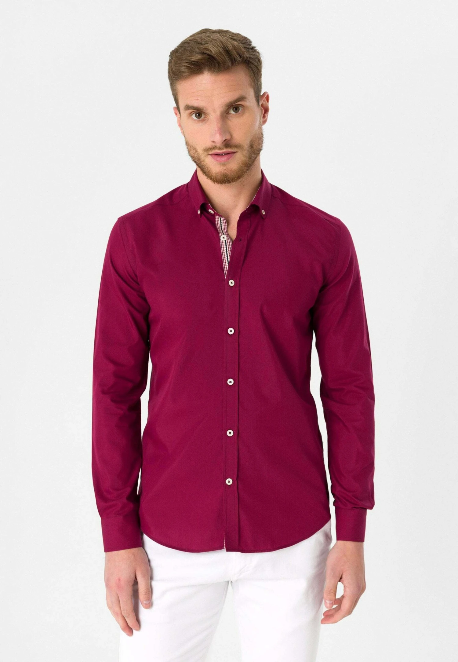Overhemd - Bordeaux 3 Overhemd - Bordeaux
