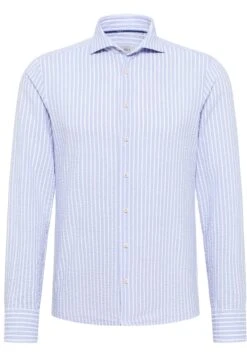 Eterna Seersucker Slim Fit - Overhemd - Hellblau -Jack and Jones Verkoopwinkel 820fc208111b41a4abfa5025337cb5bd