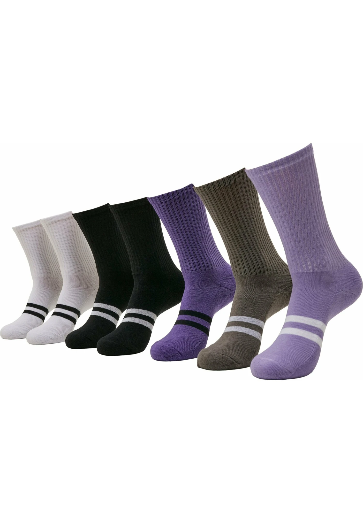 URBAN CLASSICS Double Stripes7-Pack - Sokken - Multicolor 4 URBAN CLASSICS Double Stripes7-Pack - Sokken - Multicolor - Afbeelding 2