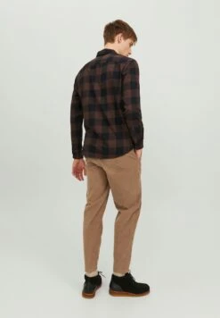 Jack & Jones Jegingham- Overhemd - Seal Brown Fit Slim Fit -Jack and Jones Verkoopwinkel 83252e16e3fd407caf0fbcf1b12e3b7e