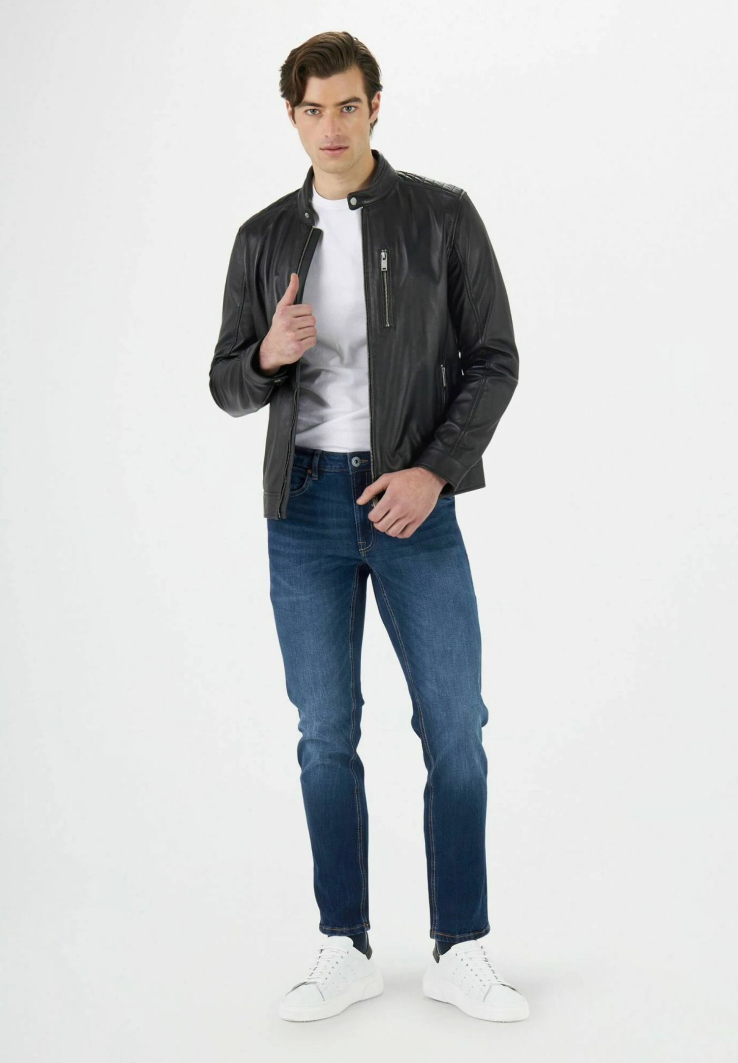 Slim Fit Jeans - Blu Scuro 4 Slim Fit Jeans - Blu Scuro - Afbeelding 2