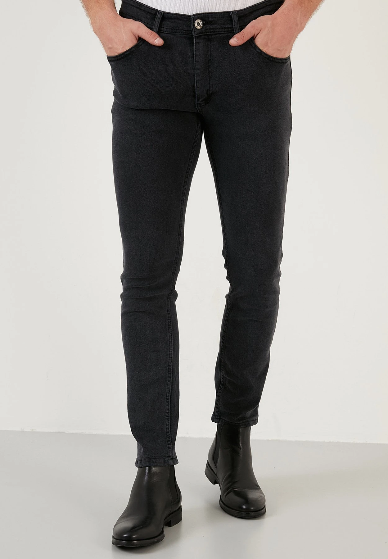 Slim Fit Jeans - Grey 3 Slim Fit Jeans - Grey
