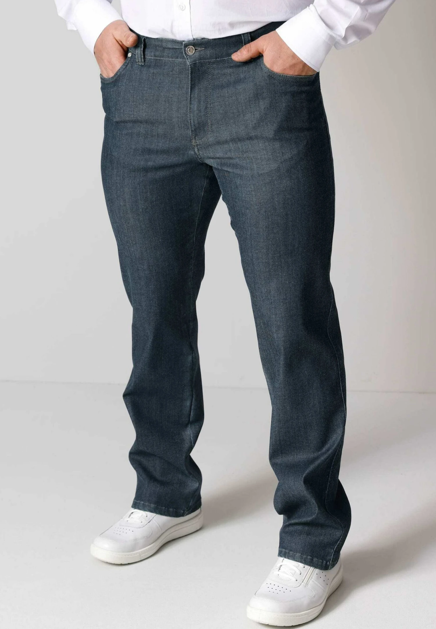 Straight Leg Jeans - Dark Blue 3 Straight Leg Jeans - Dark Blue