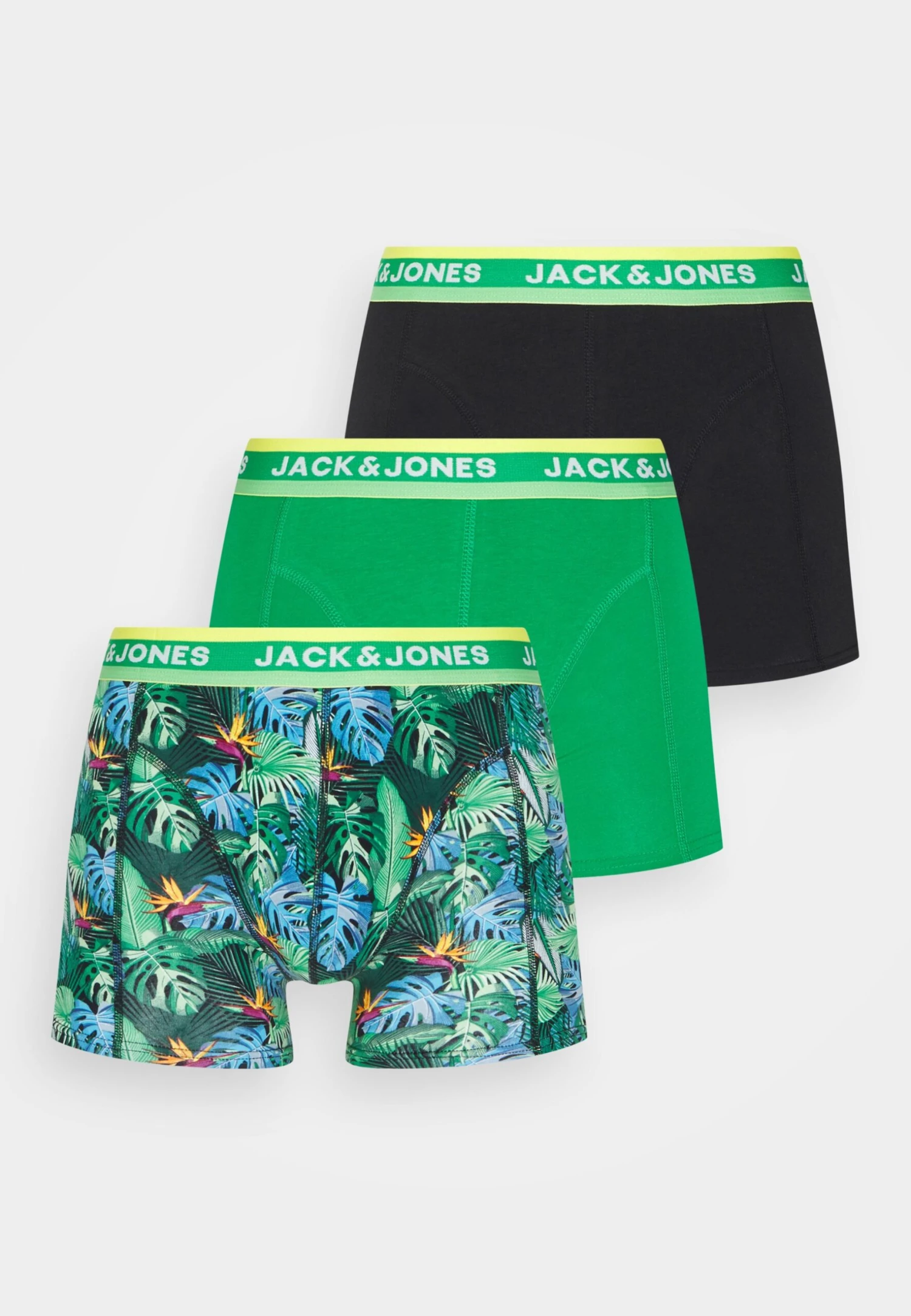 Jack & Jones Jacmiami Trunks 3 Pack - Onderbroeken - Jolly Green/Black 7 Jack & Jones Jacmiami Trunks 3 Pack - Onderbroeken - Jolly Green/Black - Afbeelding 5
