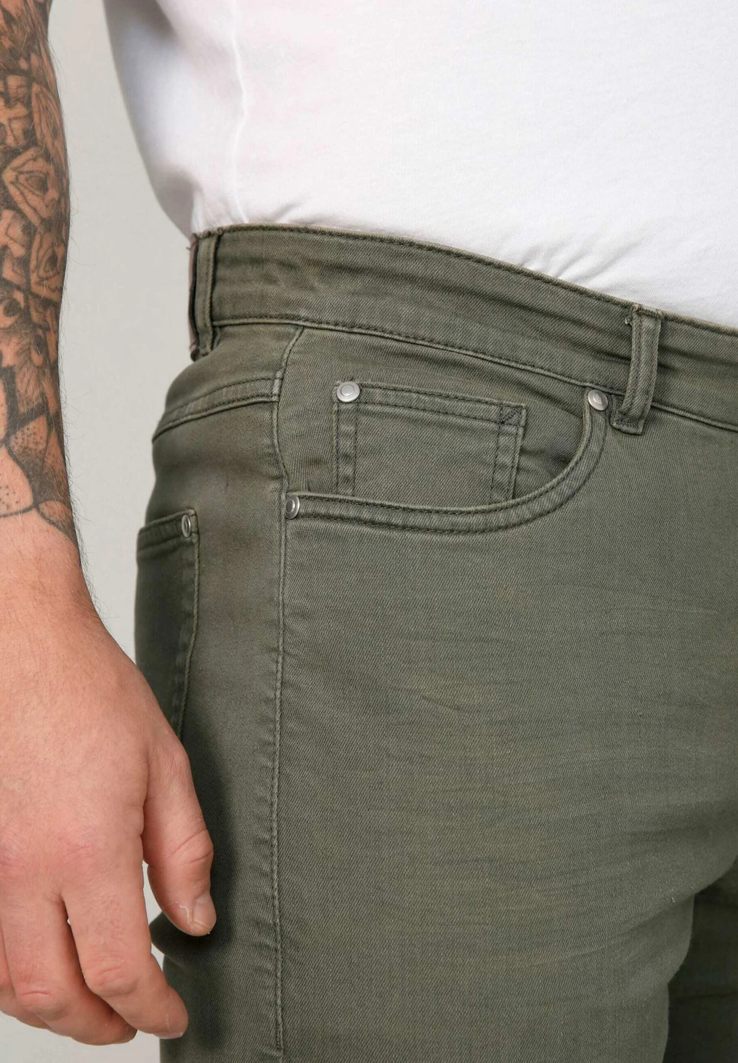 Straight Leg Jeans - Grün 6 Straight Leg Jeans - Grün - Afbeelding 4