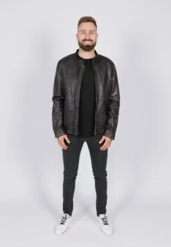 Freaky Nation Randers Fn - Leren Jas - Moonless -Jack and Jones Verkoopwinkel 8795aa4395a74e24ab89d3d3666baf4f