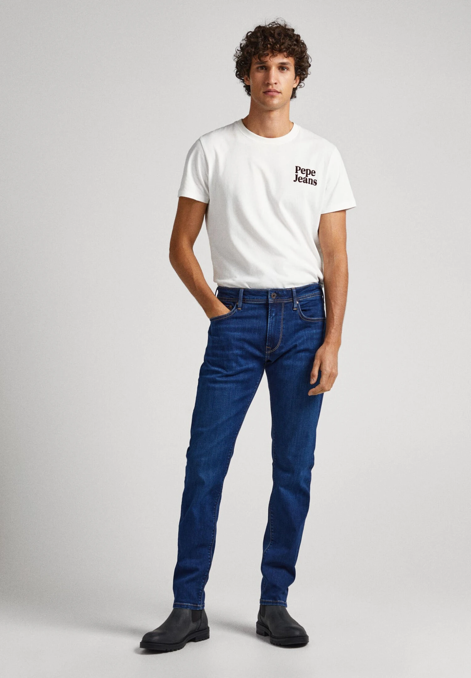Pepe Jeans Stanley - Jeans Tapered Fit - Denim 4 Pepe Jeans Stanley - Jeans Tapered Fit - Denim - Afbeelding 2