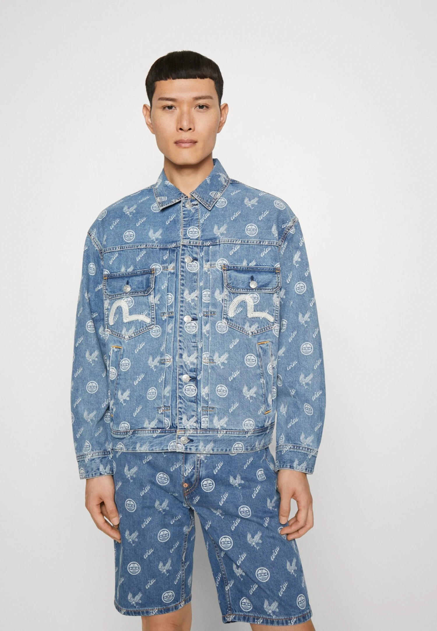 Evisu Seagull Kamon Eagle- Spijkerjas - Indigo 3 Evisu Seagull Kamon Eagle- Spijkerjas - Indigo