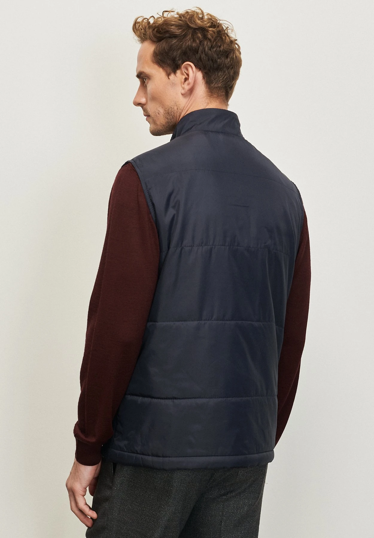 Casual Figured - Bodywarmer - Navy Blue 5 Casual Figured - Bodywarmer - Navy Blue - Afbeelding 3