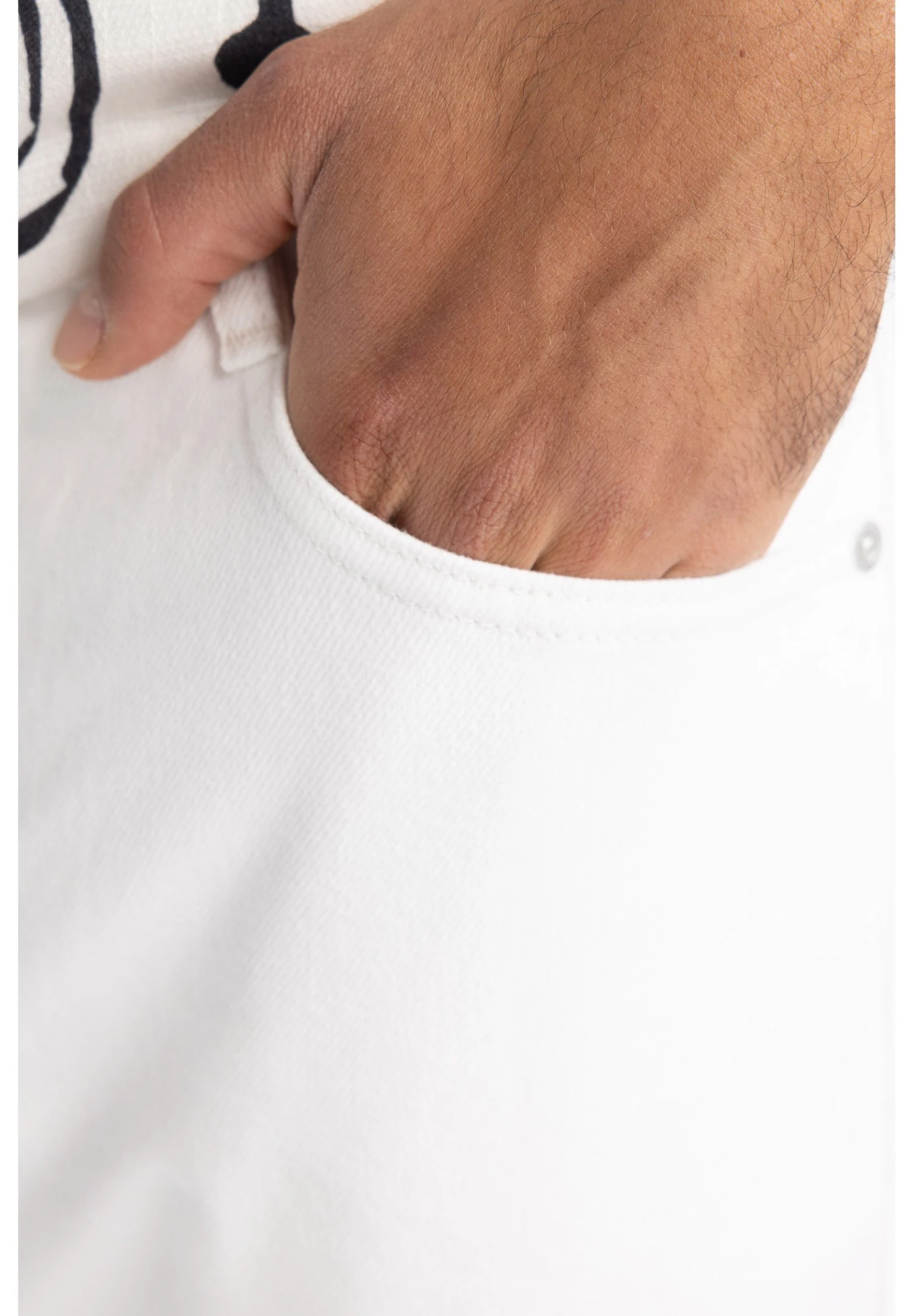 DeFacto Straight Leg Jeans - White 6 DeFacto Straight Leg Jeans - White - Afbeelding 4