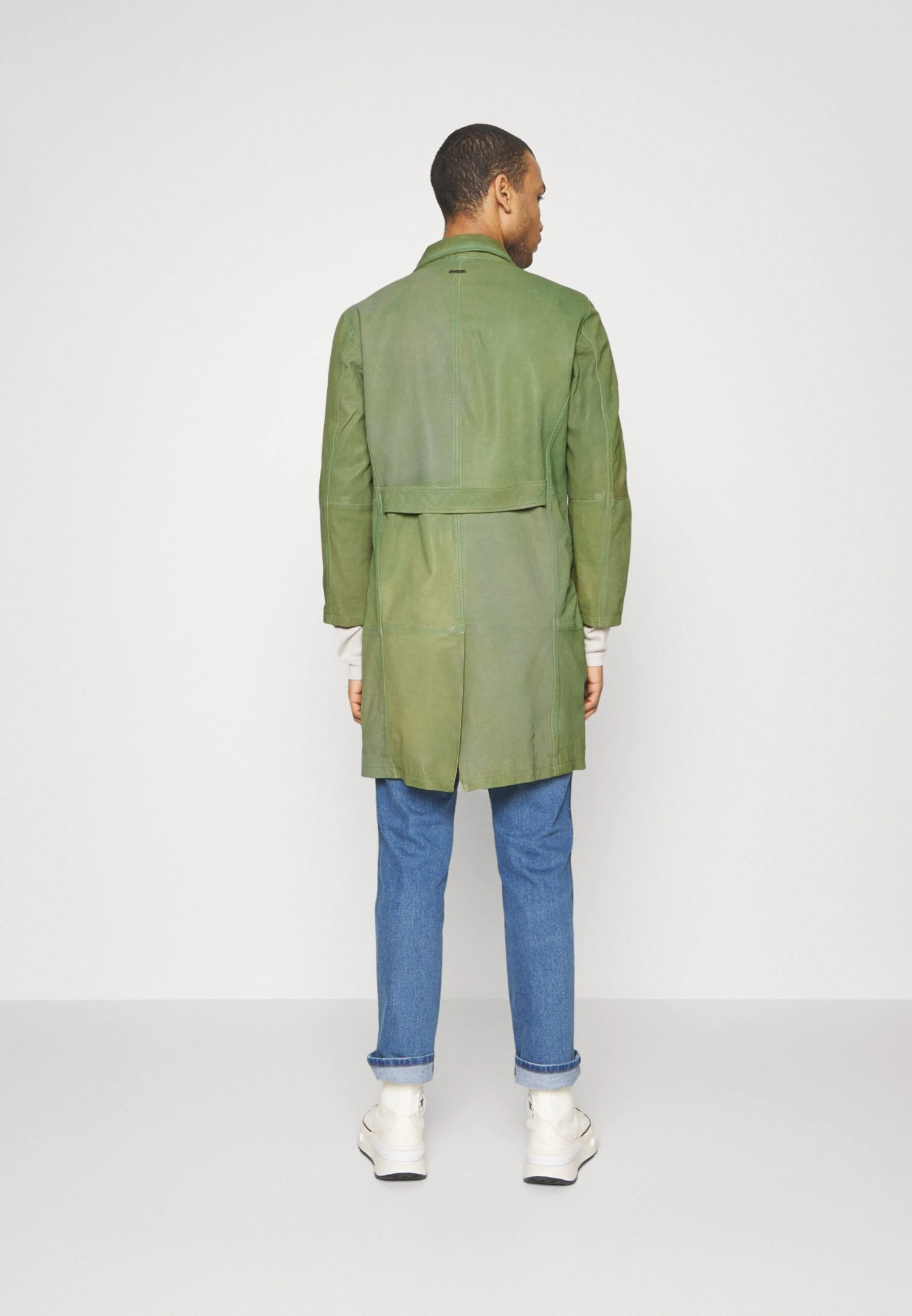 Painter Coat - Halflange Jas - Army Overdye 5 Painter Coat - Halflange Jas - Army Overdye - Afbeelding 3