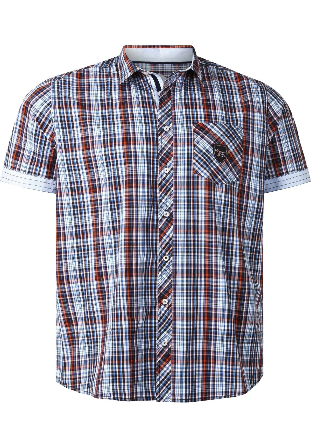 Kurzarm Duke Beltram - Overhemd - Hellblau Kariert 7 Kurzarm Duke Beltram - Overhemd - Hellblau Kariert - Afbeelding 5