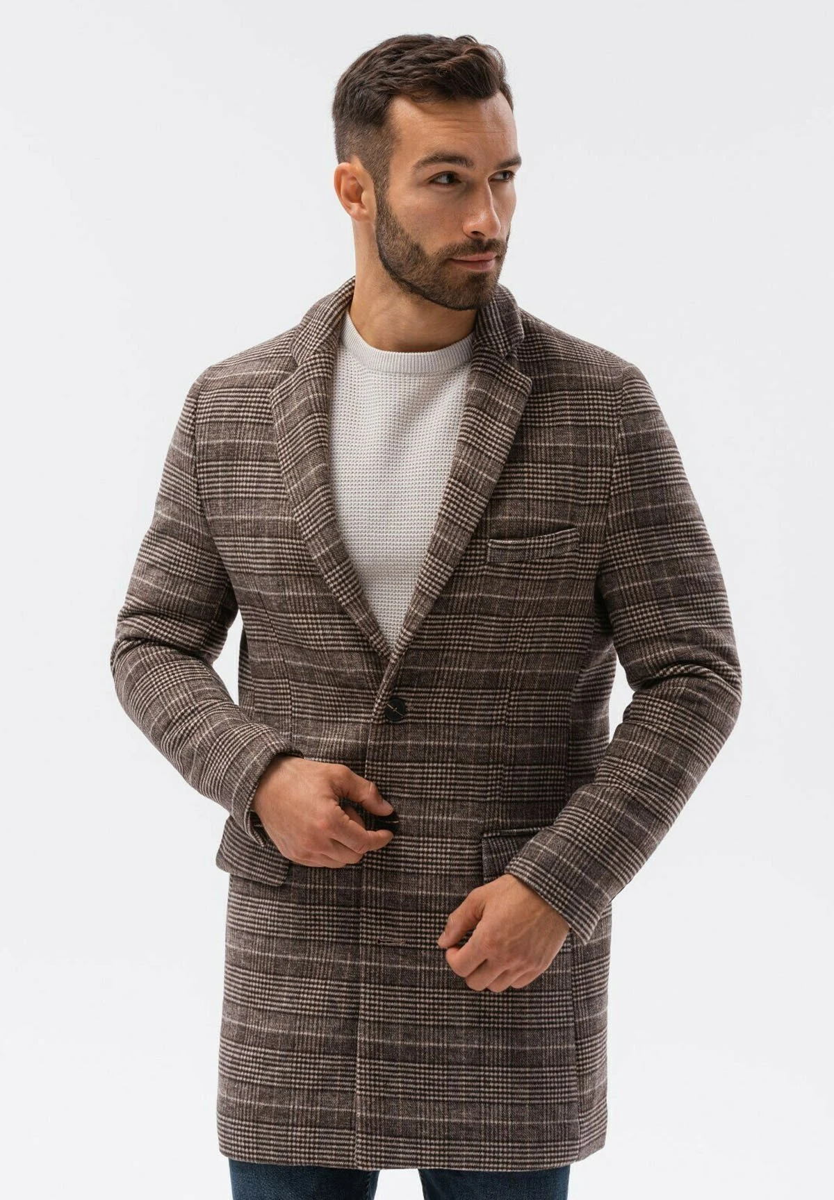 Halflange Jas - Brown 3 Halflange Jas - Brown