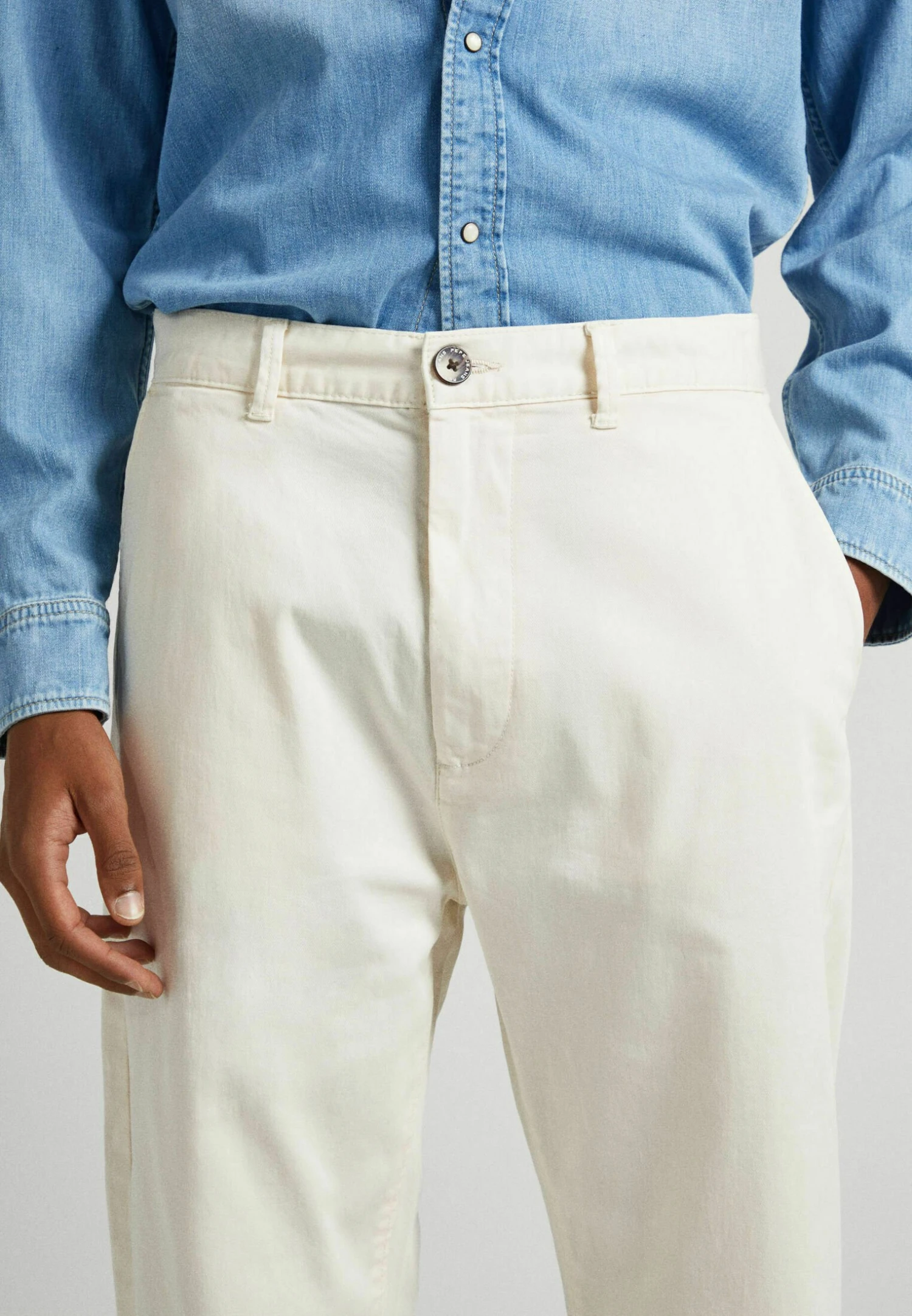 Pepe Jeans Nils- Chino - Ivory White 6 Pepe Jeans Nils- Chino - Ivory White - Afbeelding 4