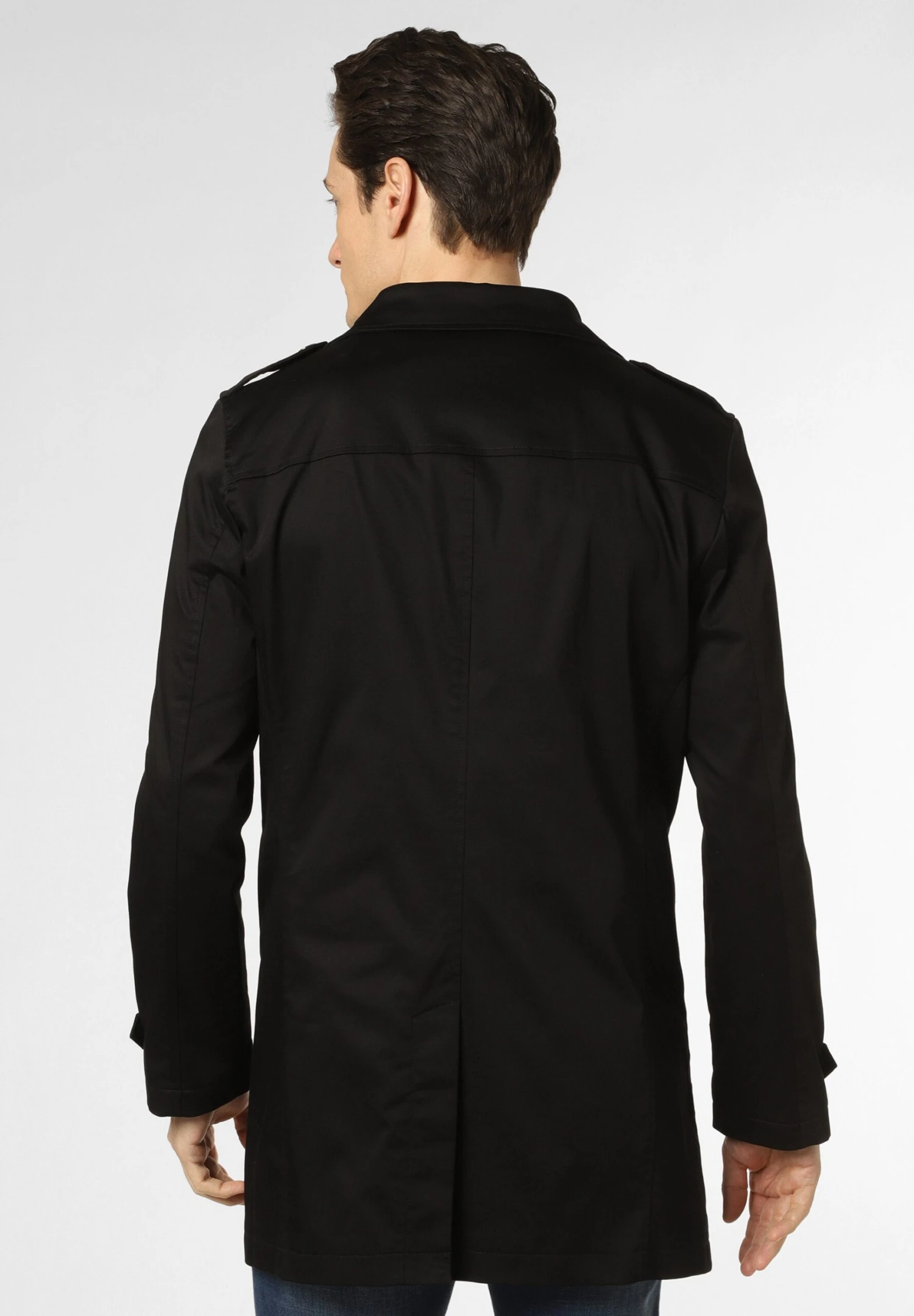 Aaron - Trenchcoat - Schwarz 4 Aaron - Trenchcoat - Schwarz - Afbeelding 2