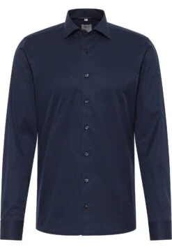 Eterna Unifarbenes Cover- Overhemd - Navy -Jack and Jones Verkoopwinkel 8c4270c1f573458fa2efe0e07649659c