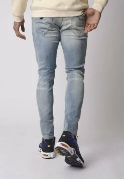 Effet Usé - Slim Fit Jeans - Bleu -Jack and Jones Verkoopwinkel 8c8f91ed3fc24ea8b7a595d3dcd52a83