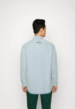 Marc O'Polo DENIM Overshirt Longsleeve Collar Patch Pocket - Halflange Jas - Fresh Bleached Cobalt Blue -Jack and Jones Verkoopwinkel 8d384791cee84e0ebd88a4452714bd6a