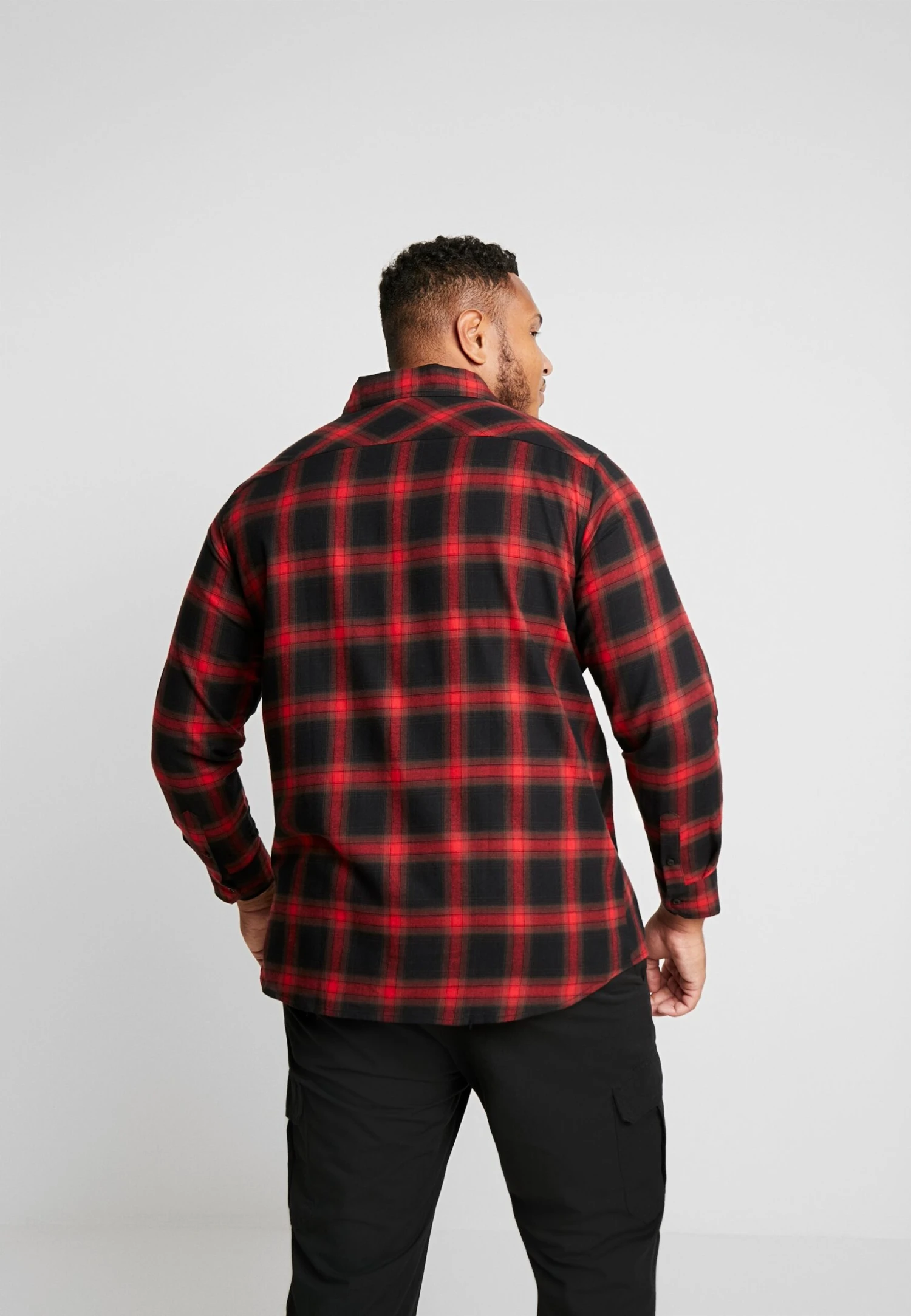 URBAN CLASSICS Checked Flanell Shirt 6 - Overhemd - Black/Red 5 URBAN CLASSICS Checked Flanell Shirt 6 - Overhemd - Black/Red - Afbeelding 3