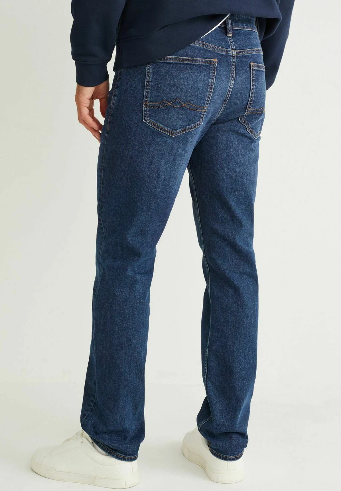Straight Leg Jeans - Denim Dark Blue 5 Straight Leg Jeans - Denim Dark Blue - Afbeelding 3