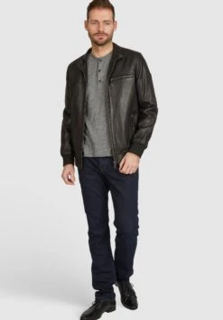 Bugatti Leonardo - Leren Jas - Schwarz -Jack and Jones Verkoopwinkel 8fb5be9ae3cc43079452941d1cc380b1