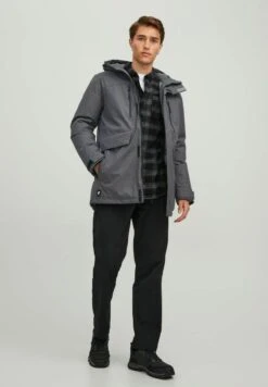 Jack & Jones Gefütterte - Parka - Asphalt -Jack and Jones Verkoopwinkel 906127ac480a4cae95f8b8cb475697a7