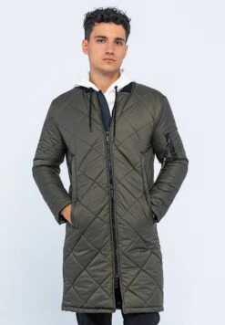 Mantel Elegant - Halflange Jas - Khaki