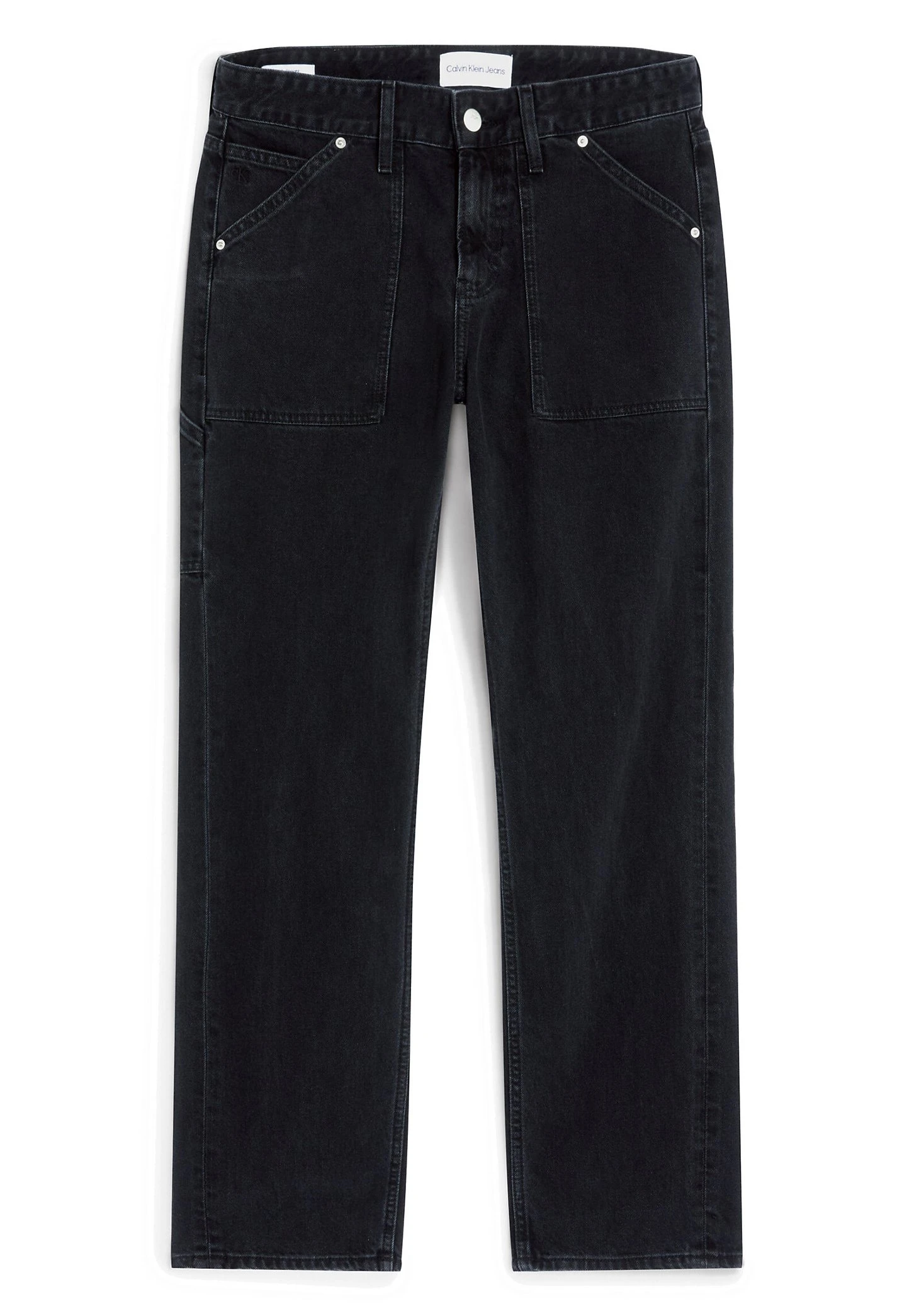 Calvin Klein Jeans Straight Workwear - Straight Leg Jeans - Denim Black 4 Calvin Klein Jeans Straight Workwear - Straight Leg Jeans - Denim Black - Afbeelding 2