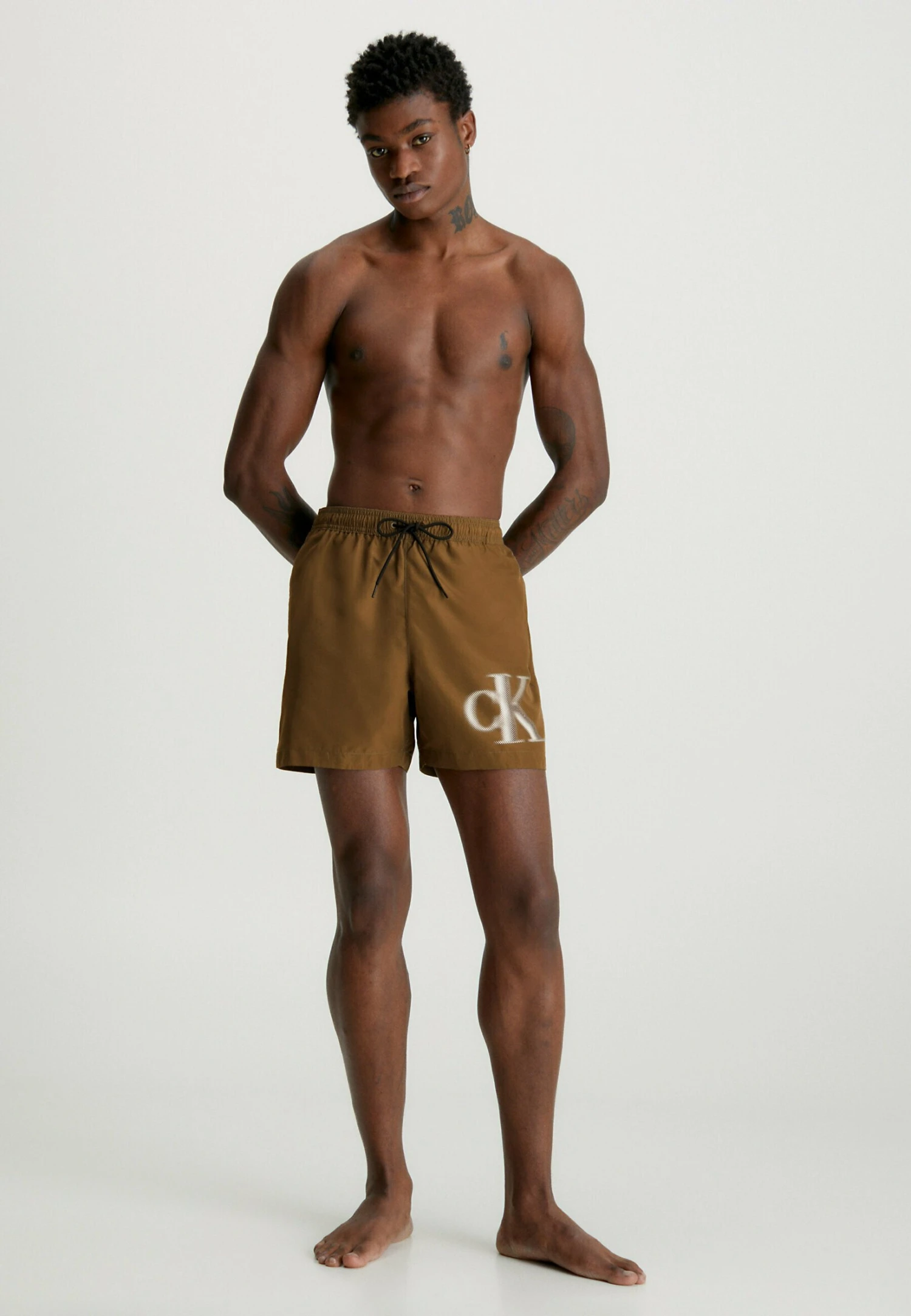 Medium Drawstring-Graphic - Zwemshorts - Brown Olive 4 Medium Drawstring-Graphic - Zwemshorts - Brown Olive - Afbeelding 2