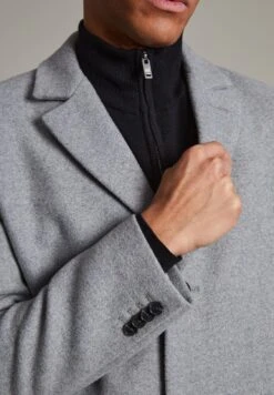 Matinique Matrace - Halflange Jas - Light Grey Melange -Jack and Jones Verkoopwinkel 93b257b405d24ab5a2ac9d2ab239305f