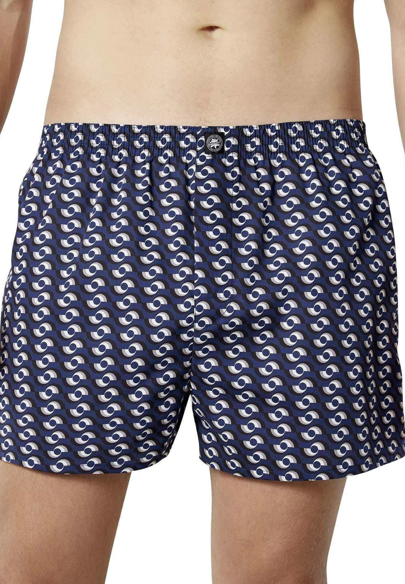 Bruno Banani 2Er Pack Uni/Gemustert - Boxershort - Marine 3 Bruno Banani 2Er Pack Uni/Gemustert - Boxershort - Marine