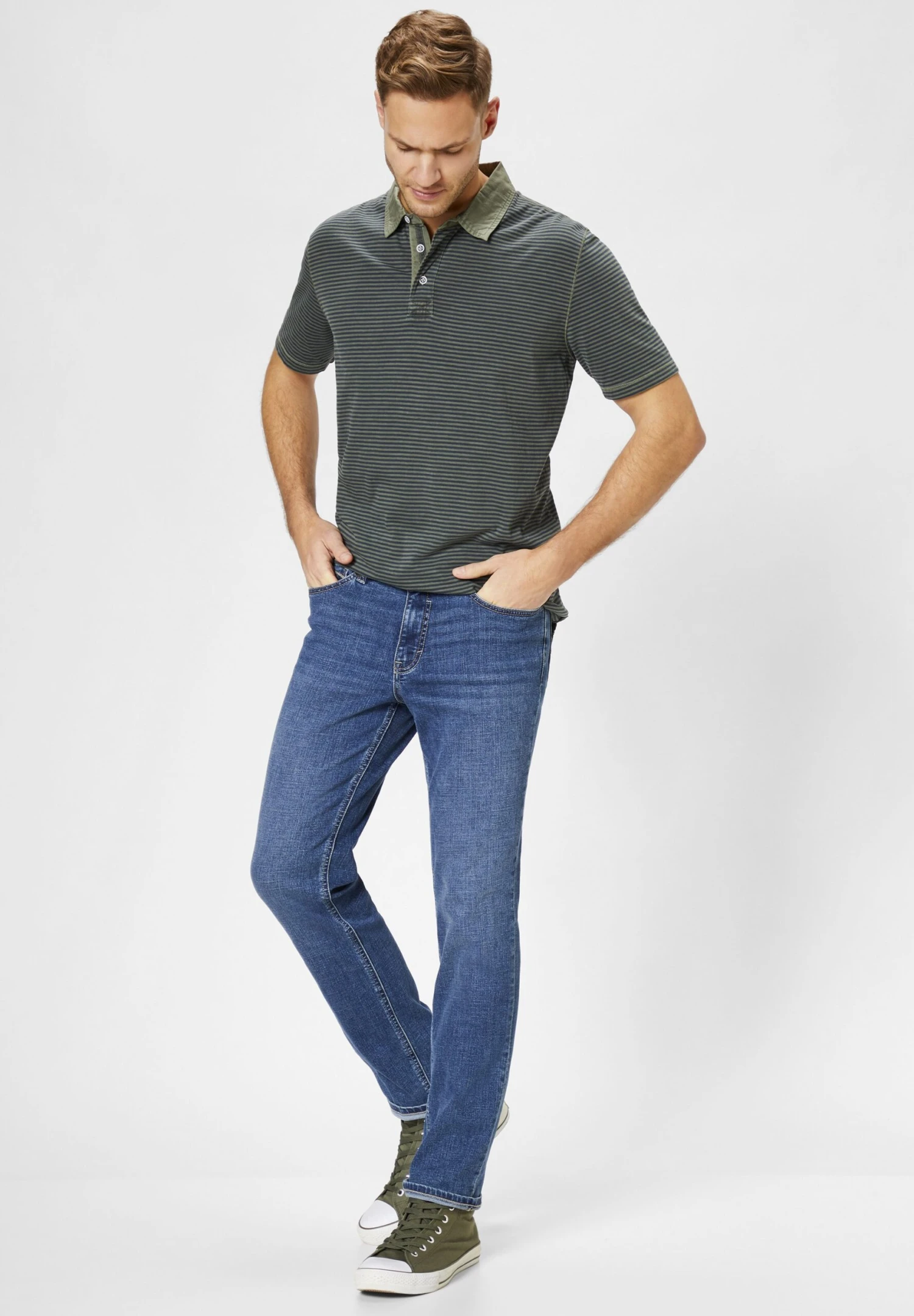 Motion & Comfort - Slim Fit Jeans - Mid Blue 4 Motion & Comfort - Slim Fit Jeans - Mid Blue - Afbeelding 2