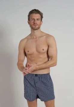 4 Pack - Boxershort - Blau Dunkel Karo