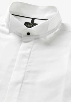 Next Signature Textured Slim Fit Double Cuff - Overhemd - White -Jack and Jones Verkoopwinkel 95fa11978479422d83cedd85807abfb9