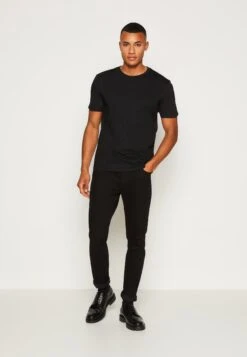 Denim Project Mr Red - Slim Fit Jeans -Black -Jack and Jones Verkoopwinkel 96e50931c7f34efe82e44be23ea40319
