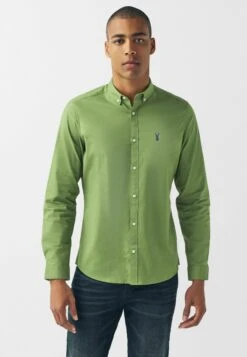 Next 3 Pack Long Sleeve Stretch Oxford - Overhemd - Light Green