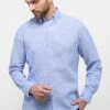 Eterna Soft Tailoring Modern Fit - Overhemd - Mittelblau