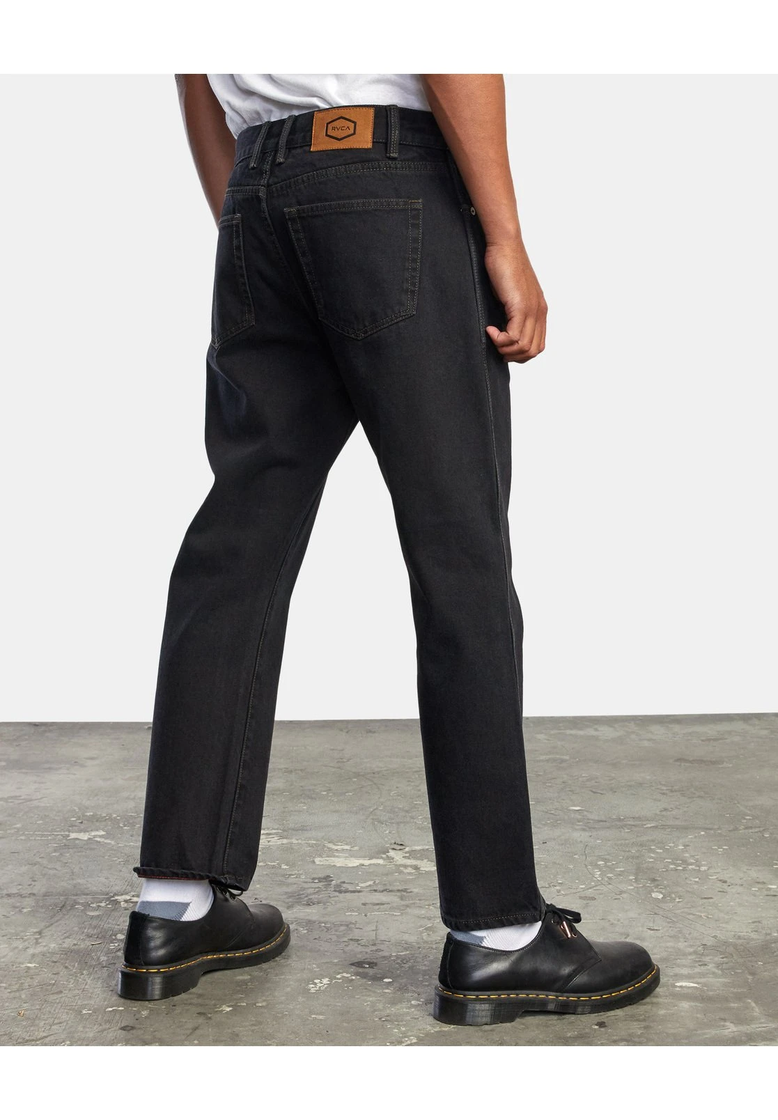 RVCA New Dawn - Straight Leg Jeans - Black Rinse 6 RVCA New Dawn - Straight Leg Jeans - Black Rinse - Afbeelding 4