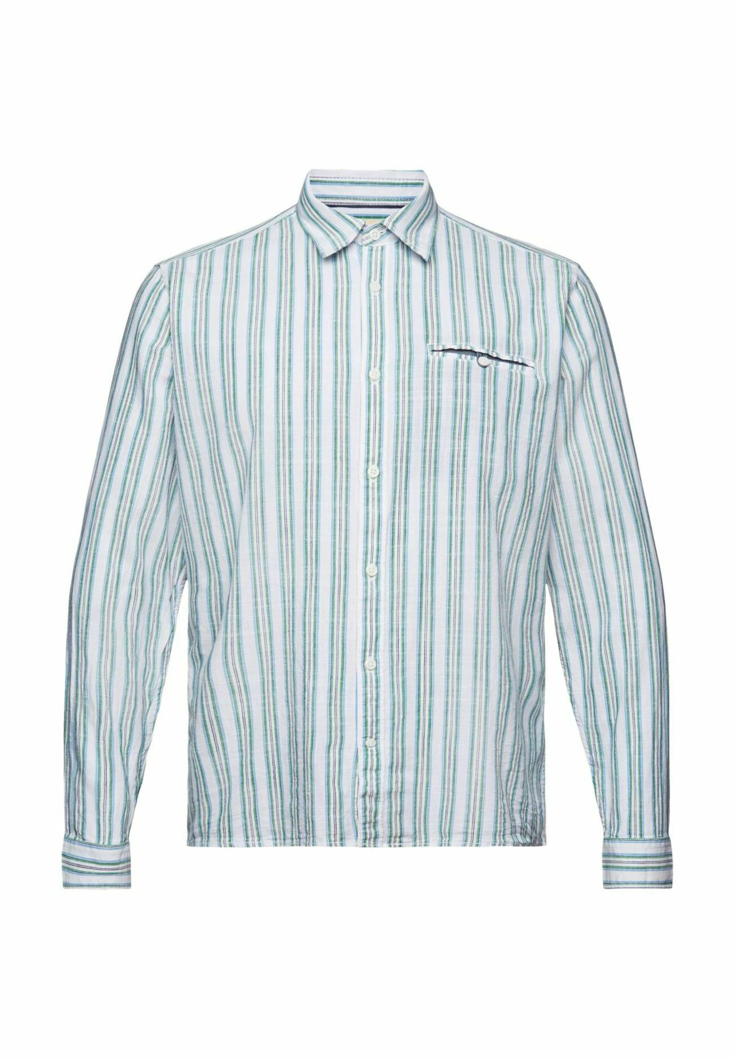 Edc By Esprit Gestreiftes Aus - Overhemd - White 10 Edc By Esprit Gestreiftes Aus - Overhemd - White - Afbeelding 8