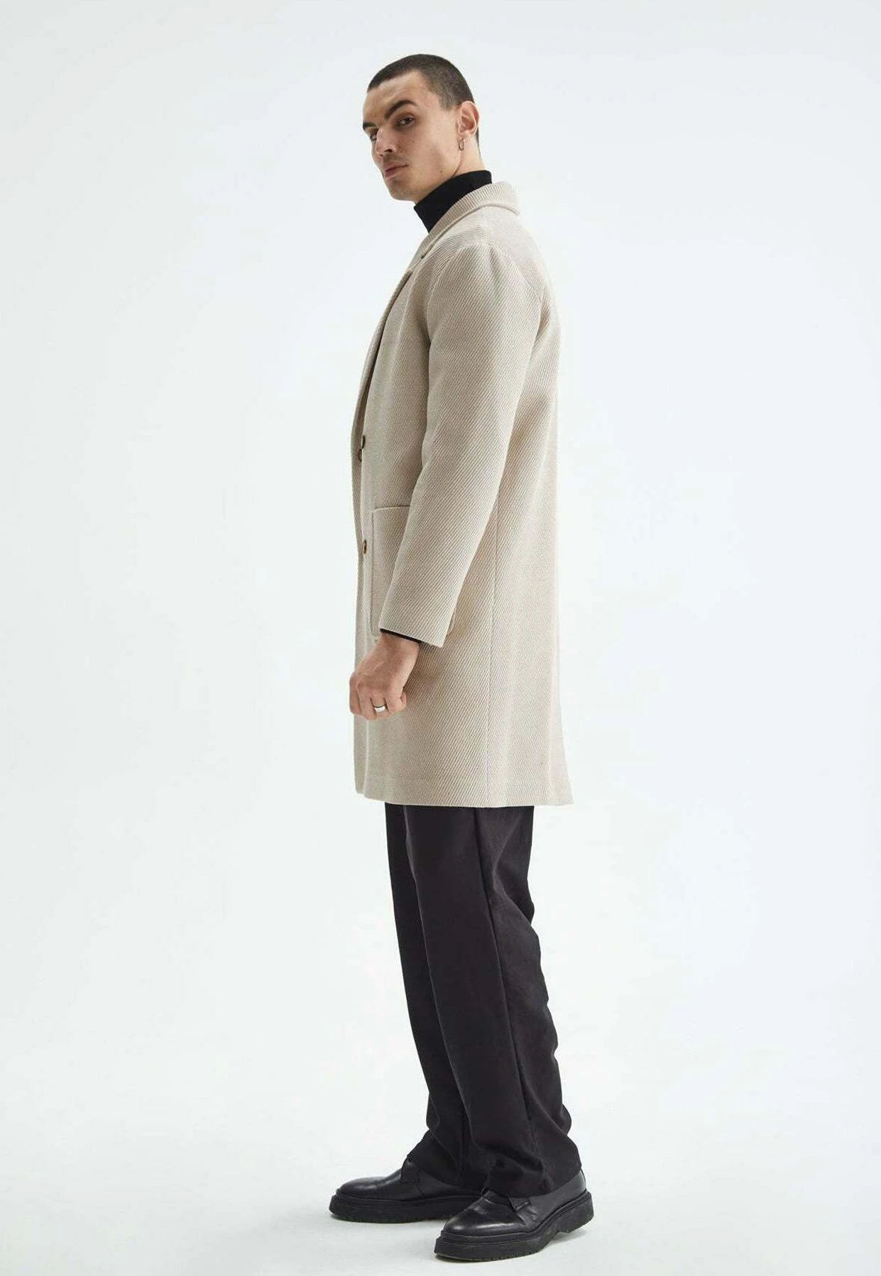 Mantel - Beige 6 Mantel - Beige - Afbeelding 4