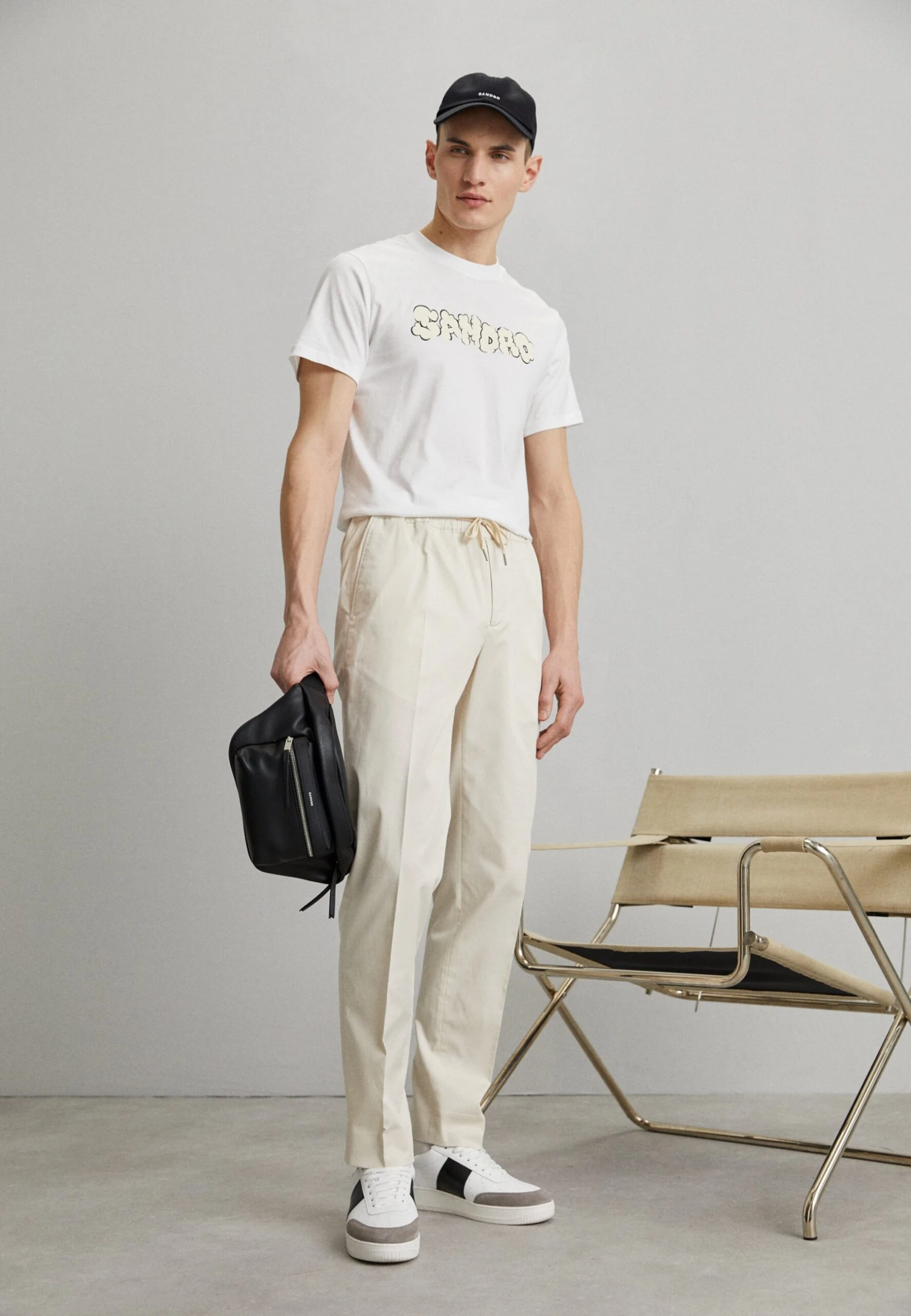 Sandro New Alpha - Broek - Ecru 4 Sandro New Alpha - Broek - Ecru - Afbeelding 2