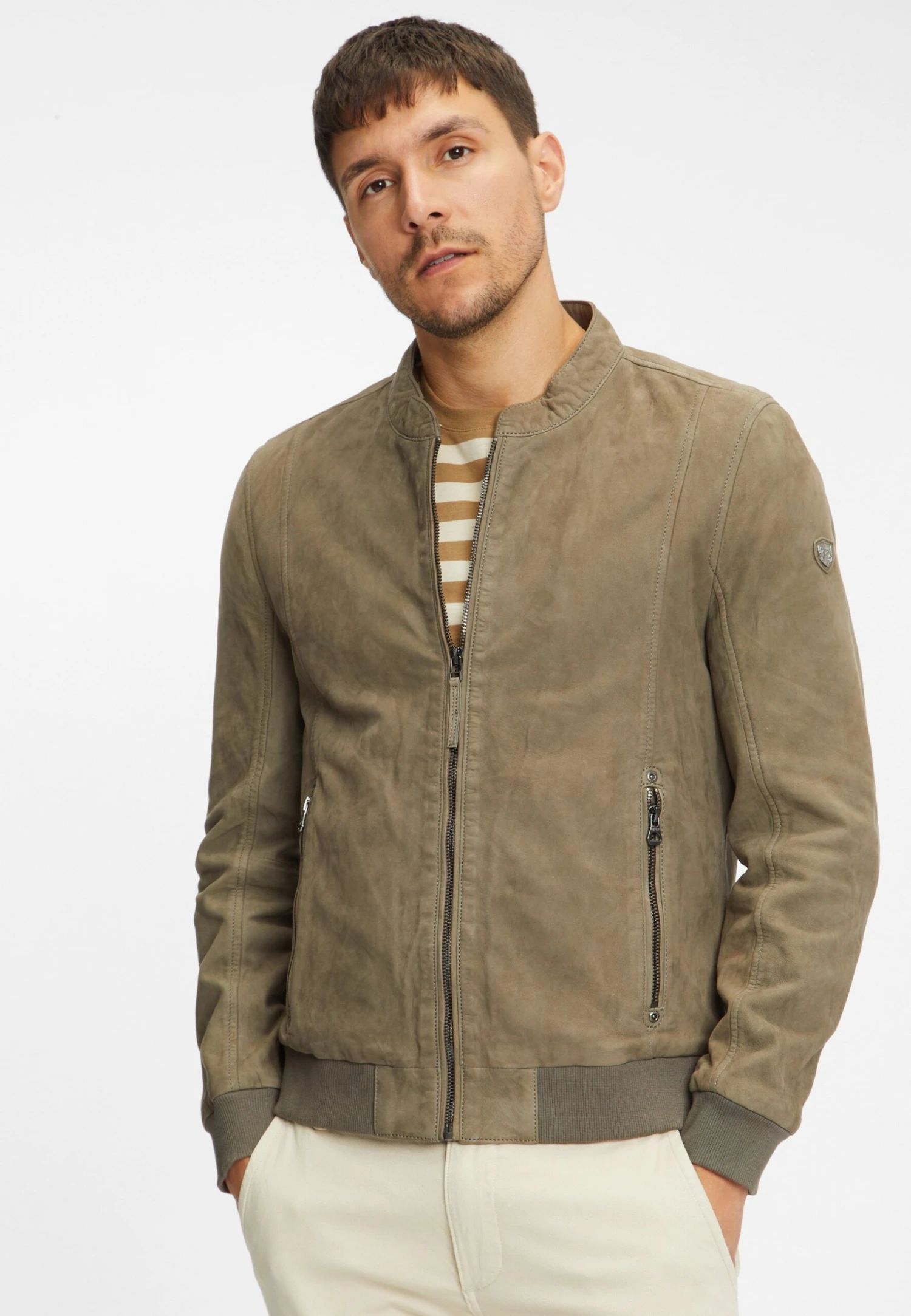 GIPSY Gmberret Lnuv - Leren Jas - Grey Green 3 GIPSY Gmberret Lnuv - Leren Jas - Grey Green