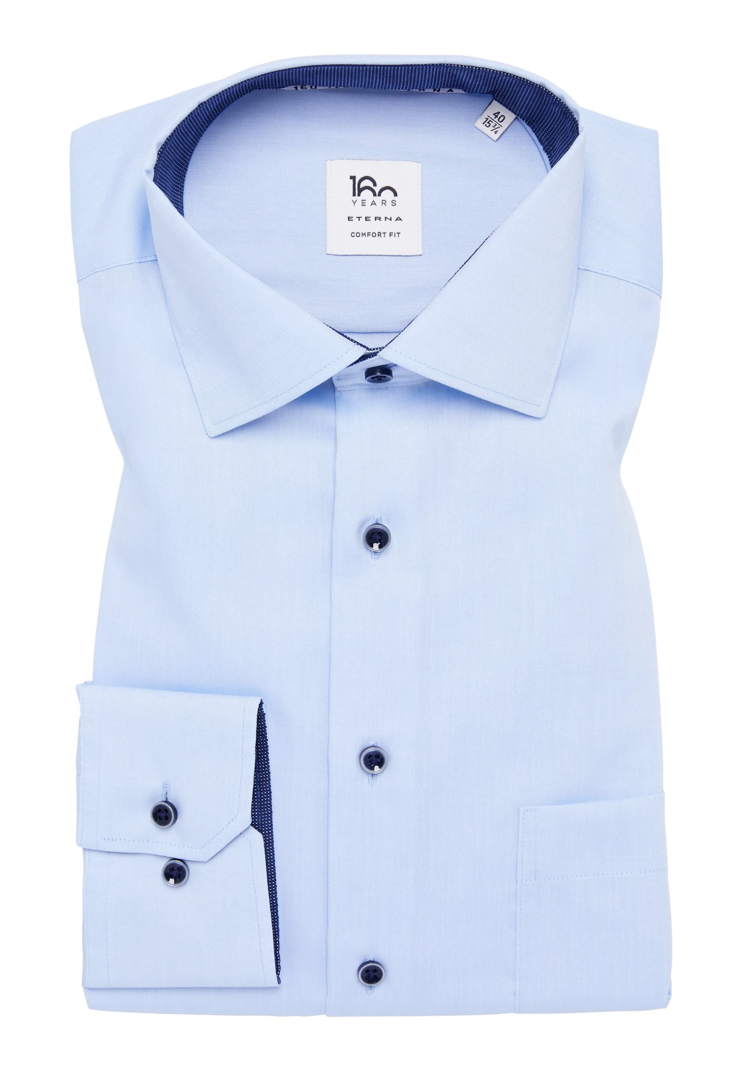 Eterna Pinpoint Comfort Fit - Overhemd - Hellblau 8 Eterna Pinpoint Comfort Fit - Overhemd - Hellblau - Afbeelding 6