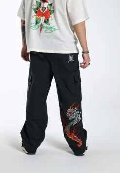 Ed Hardy Venom-Flames Combat - Broek - Black