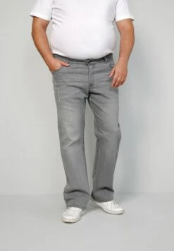 Straight Leg Jeans - Grey