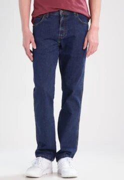 Wrangler Texas Stretch - Straight Leg Jeans - Darkstone