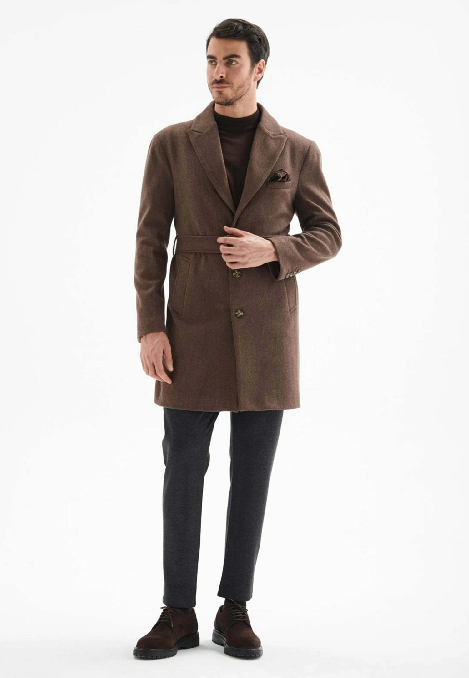 Halflange Jas - Dark Brown 3 Halflange Jas - Dark Brown