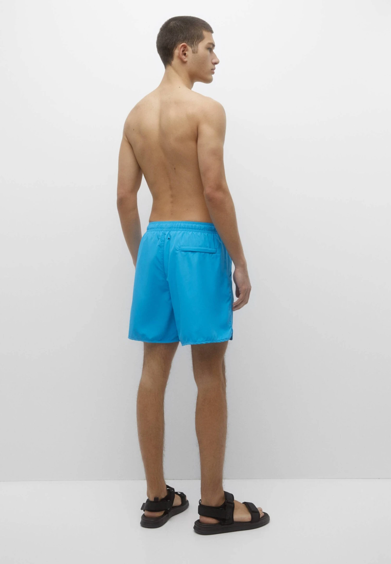 PULL & BEAR Basic With Elastic Waistband - Zwemshorts - Blue 5 PULL & BEAR Basic With Elastic Waistband - Zwemshorts - Blue - Afbeelding 3