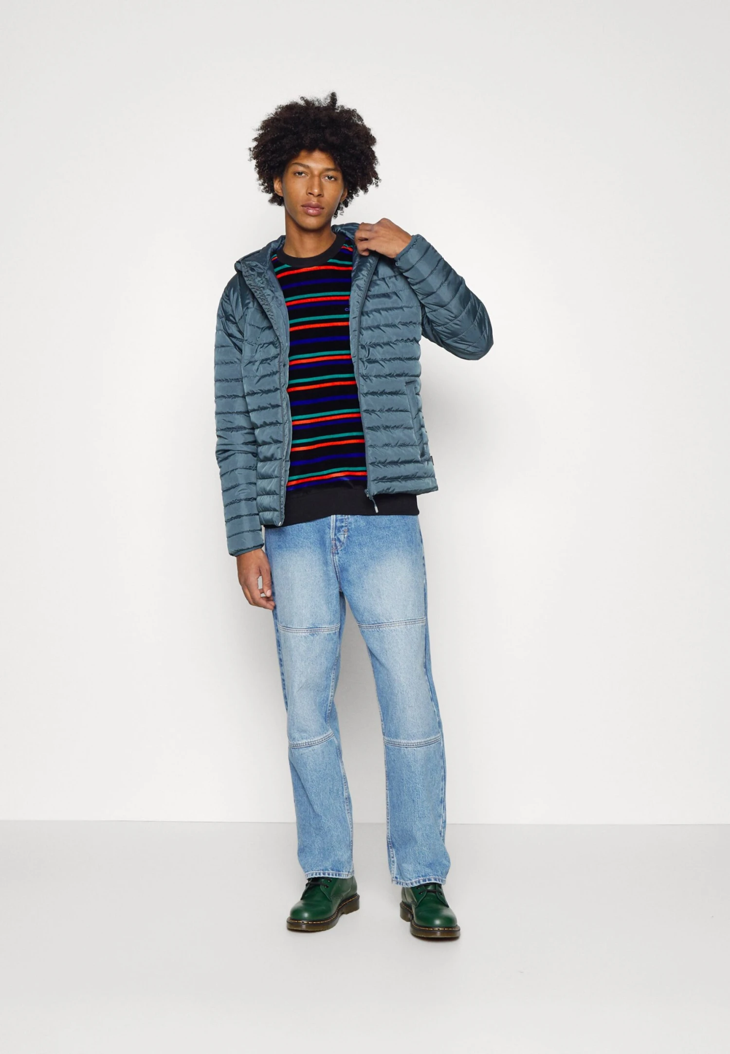 Only & Sons Onspiet Quilted Hood Jacket- Jas - Dark Slate 4 Only & Sons Onspiet Quilted Hood Jacket- Jas - Dark Slate - Afbeelding 2